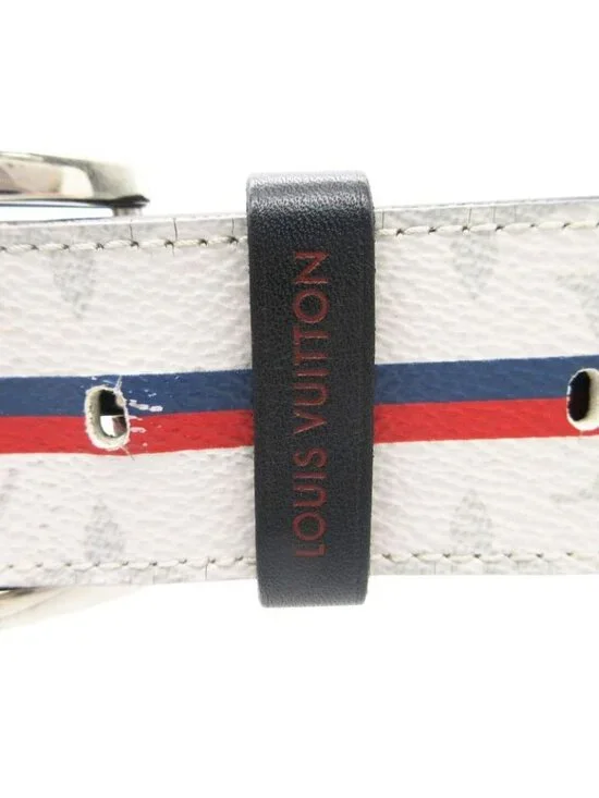 Louis Vuitton Belt Ceintur Monogram White - Picture 4 of 10